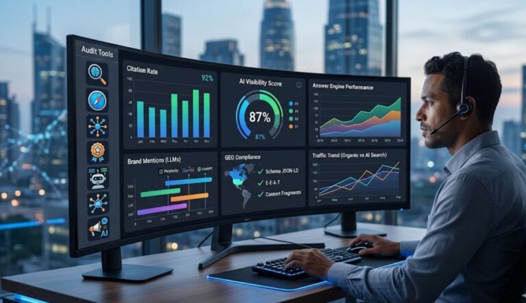 7 Tools Audit Visibilitas AI Terbaik untuk Menjaga Traffic Bisnis di Era AI